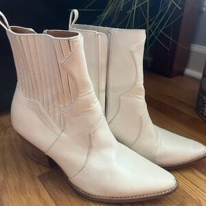 White Western Style Boots